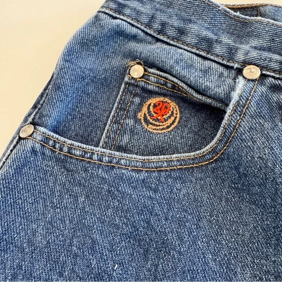 VINTAGE! Women’s 90’s Wrangler Denim Embroidered Jeans Blue Size 27 Boot Cut - Picture 5 of 14